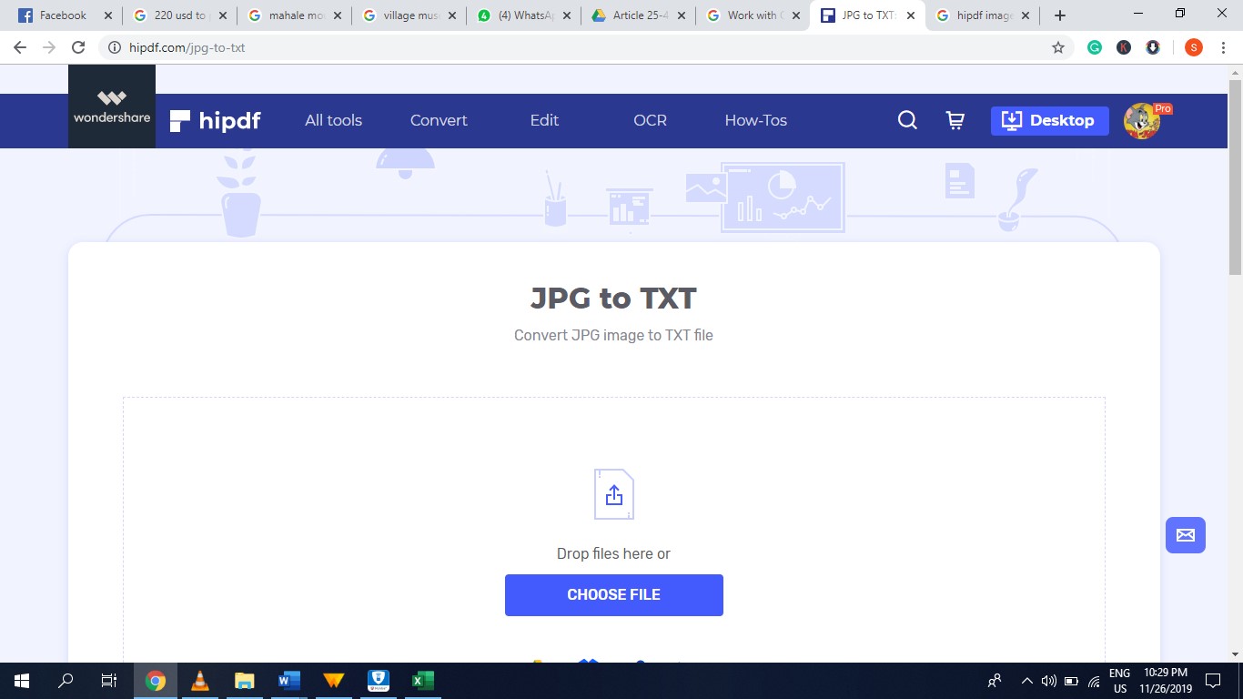 hipdf jpg to txt converter